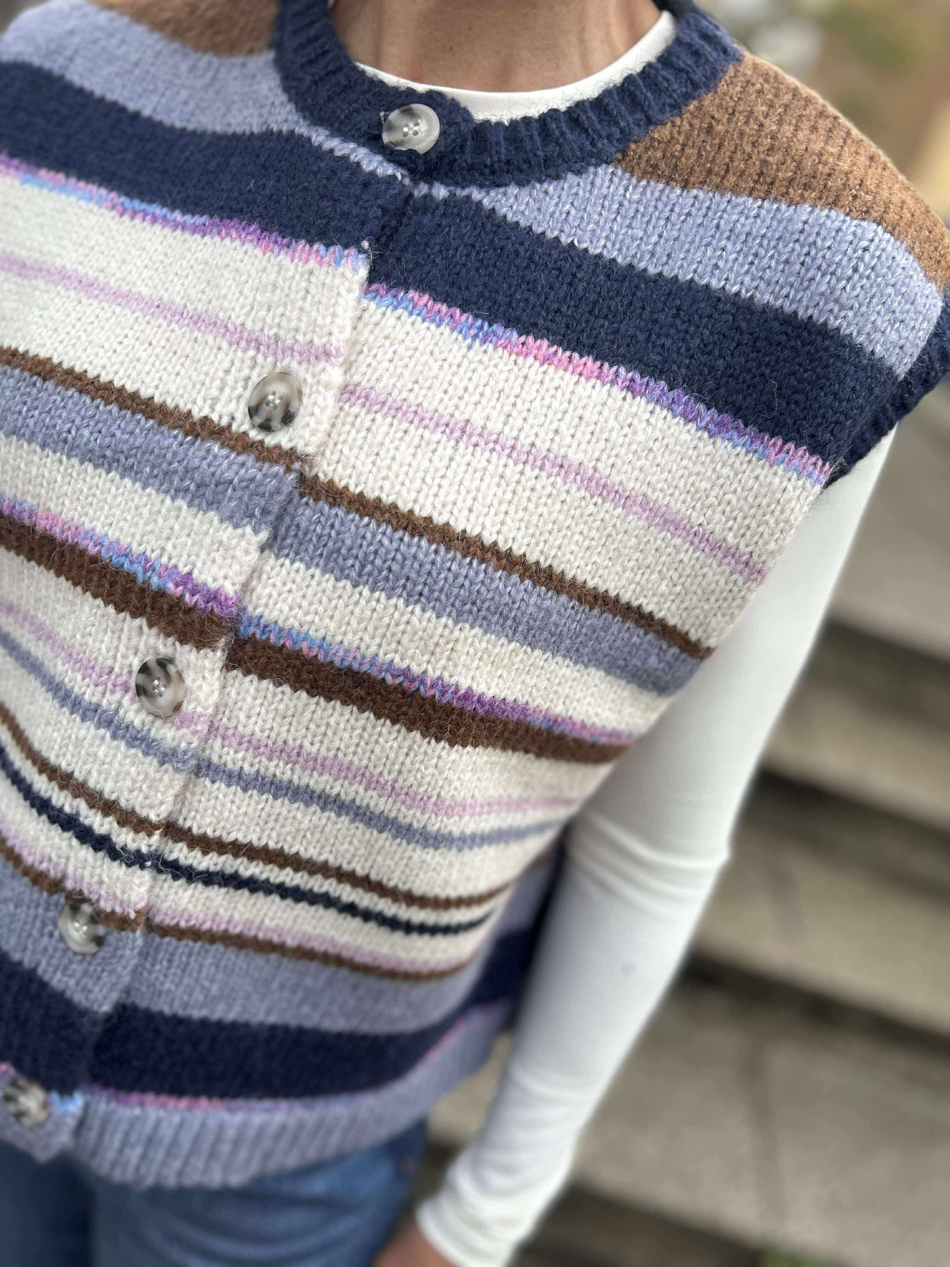 PCRYE Knit Waistcoat - Downtown Brown